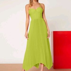 Shein Lime Green Midi Dress